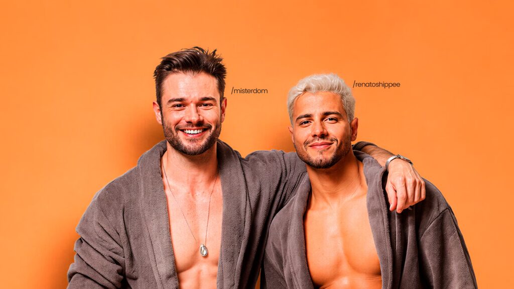 Amadeo Leandro abraçado com Renato