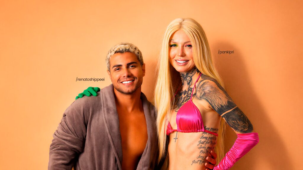 Pri Panki ao lado do /renatoshippeei.